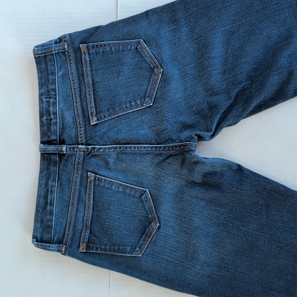 Gap 1969 Real Straight Leg Denim Jeans 28R Dark Wash Blue Pockets - Picture 14 of 16